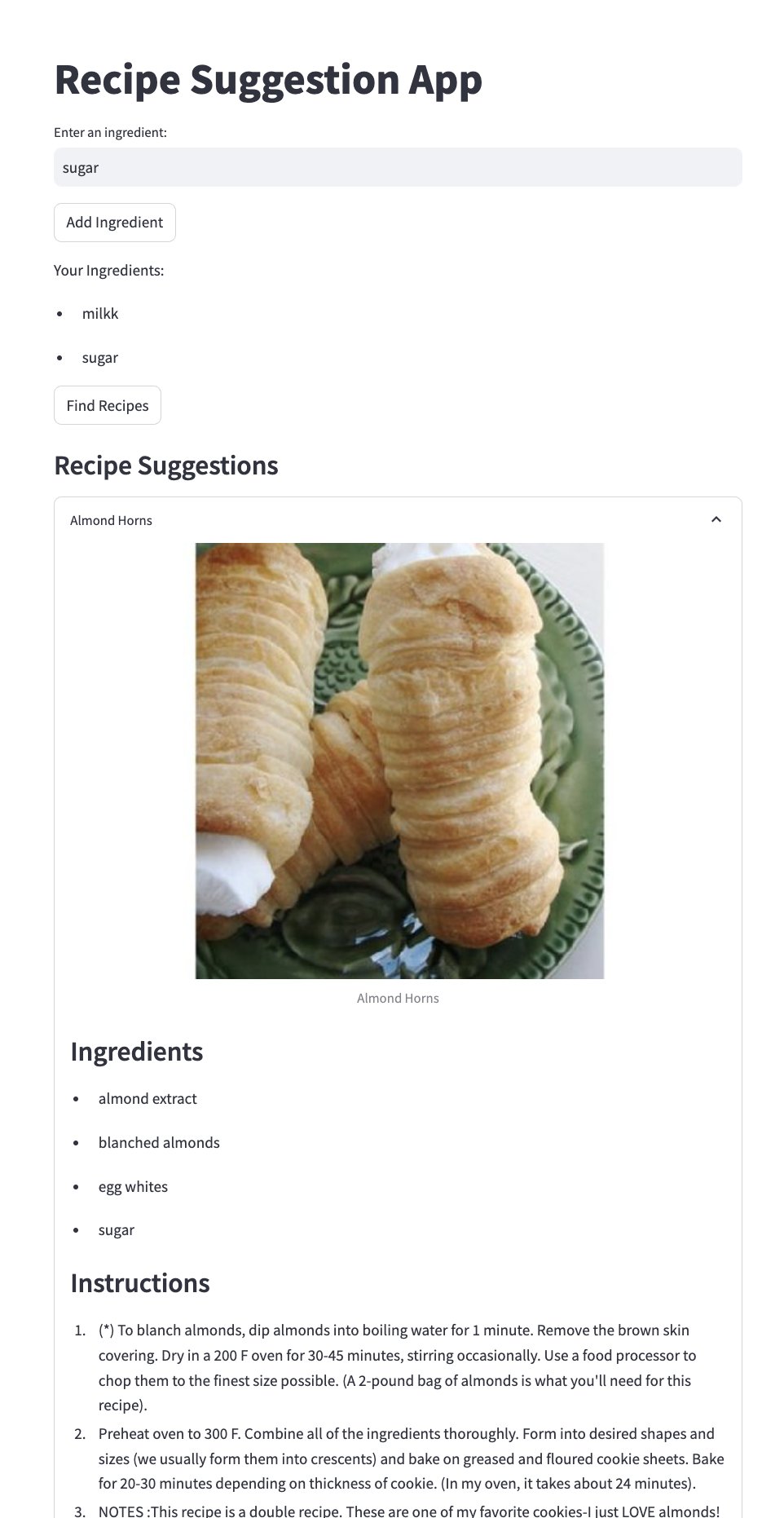 Recipe App Screenshot